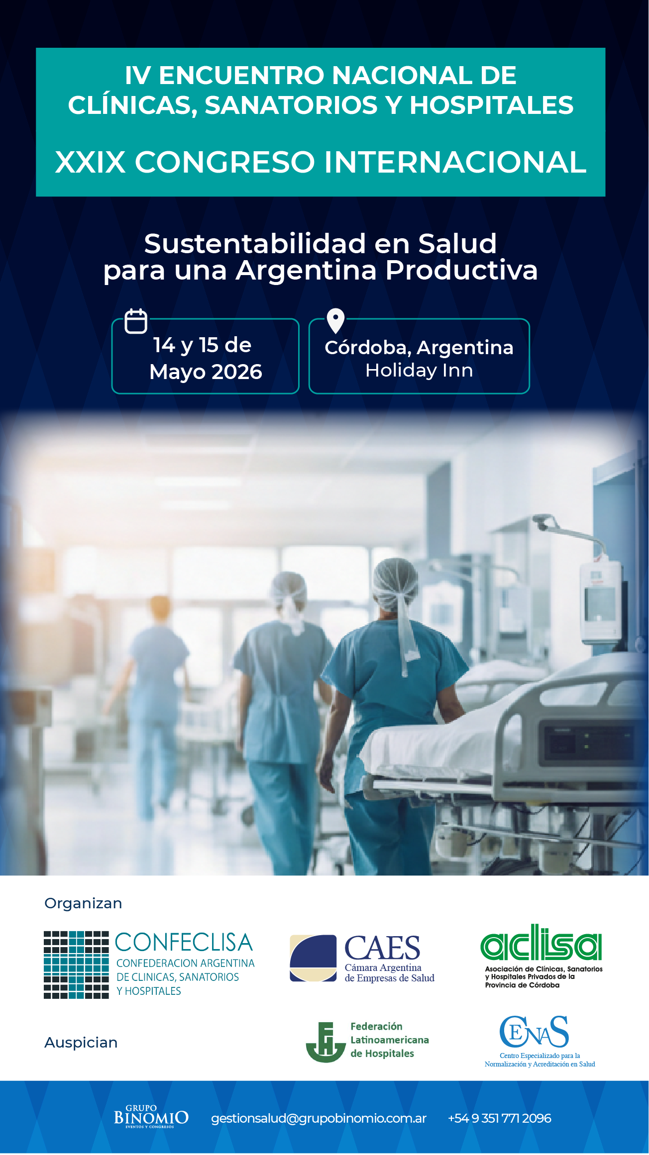 IV ENCUENTRO NACIONAL DE CL&Iacute;NICAS, SANATORIOS Y HOSPITALES - XXIX CONGRESO INTERNACIONAL