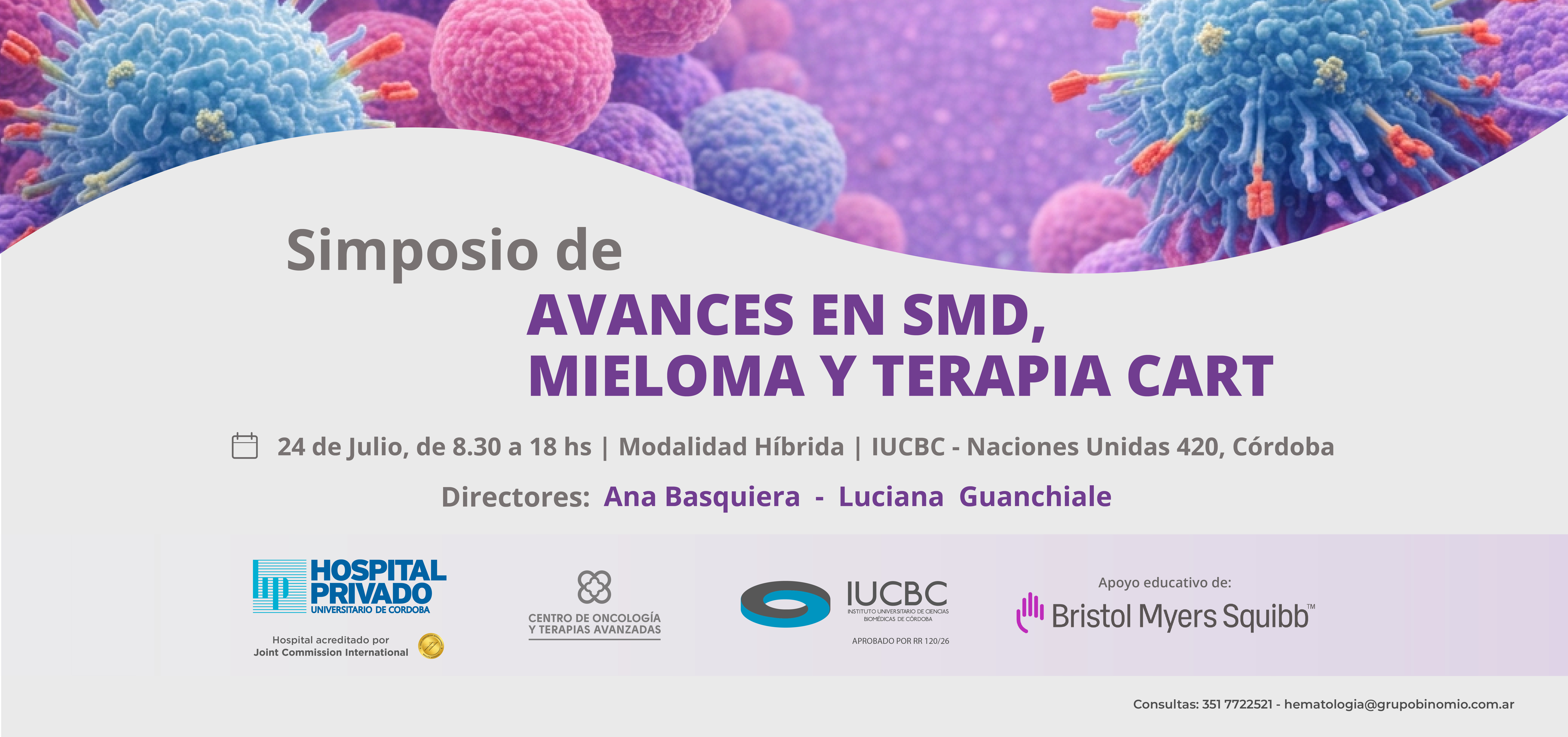 Simposio de Avances en SMD, Mieloma y Terapia CART