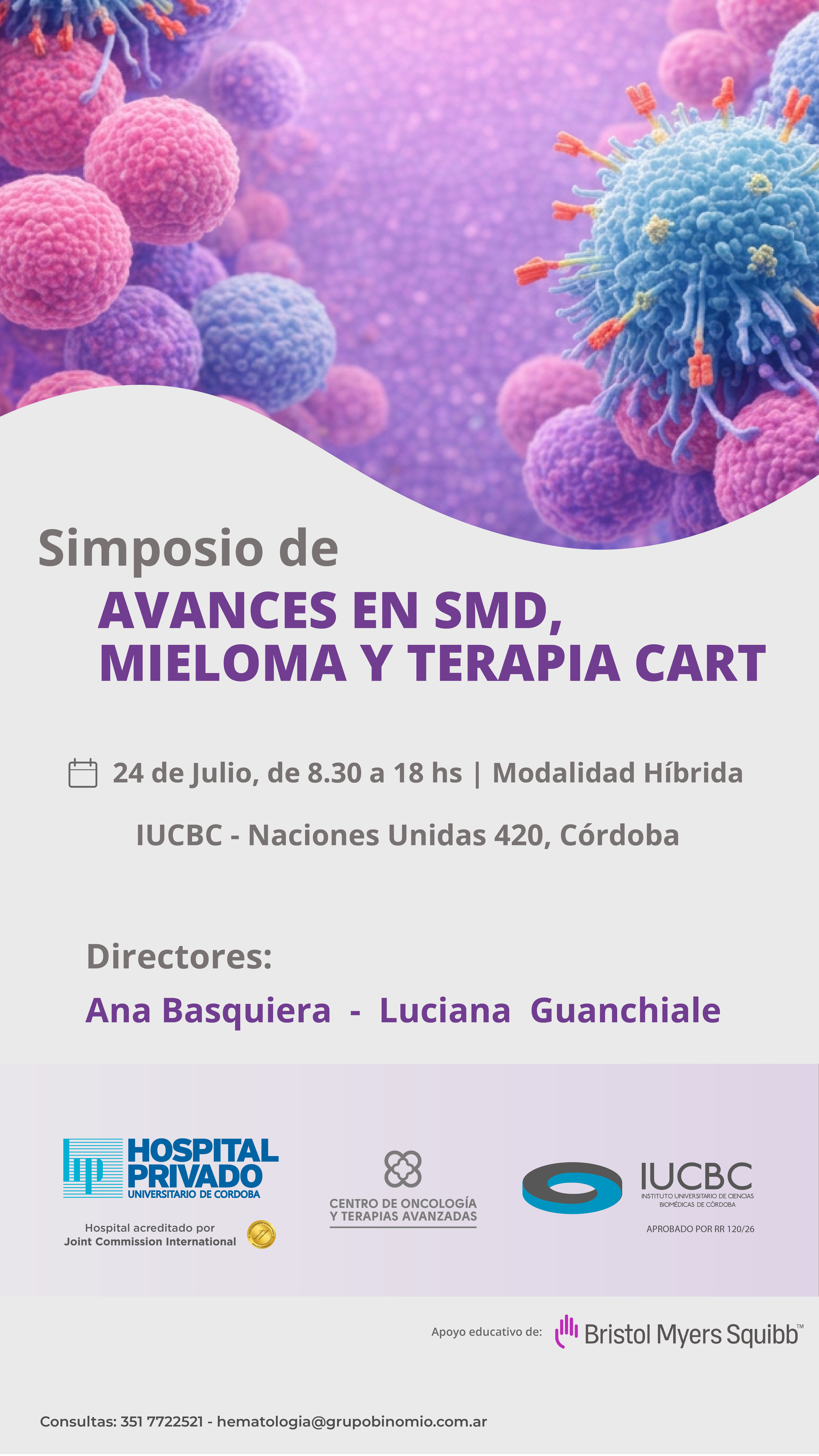 Simposio de Avances en SMD, Mieloma y Terapia CART