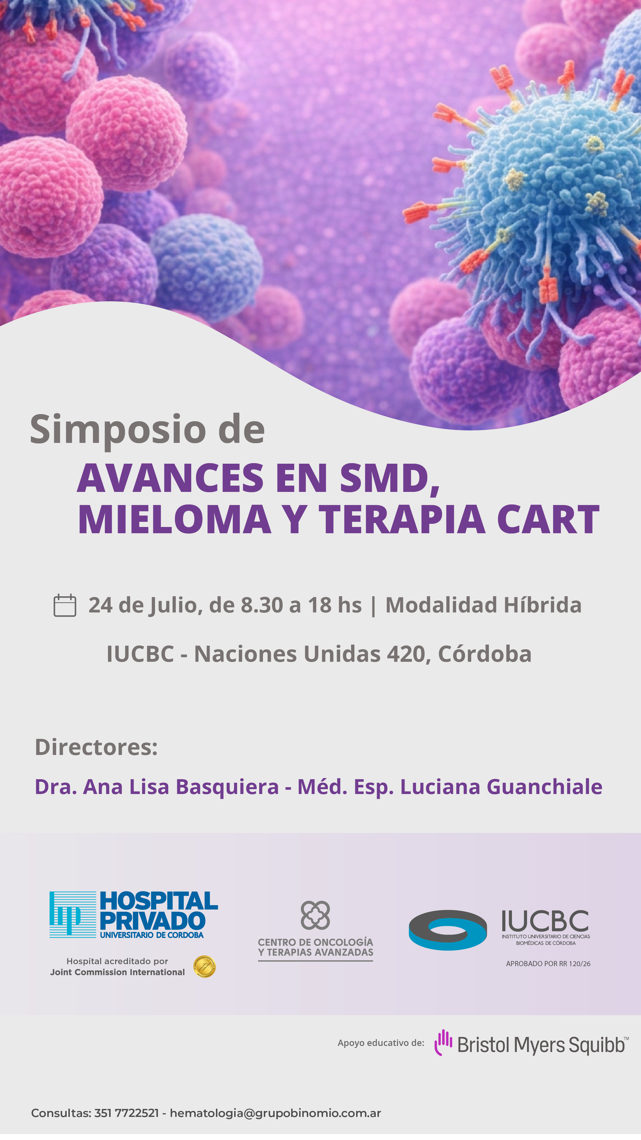Simposio de Avances en SMD, Mieloma y Terapia CART